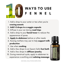 Load image into Gallery viewer, dōTERRA Fennel Essential Oil - 15ml