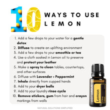 Charger l'image dans la galerie, Huile essentielle de citron dōTERRA - 15 ml